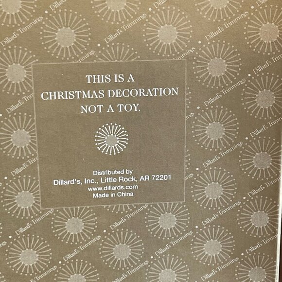 vintage Dillards Trimmings Green Frog Christmas Ornament Gold Box - Picture 3 of 9